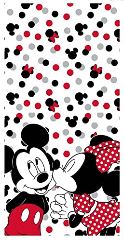 empireposter Disney - Mickey und Minnie - Baumwoll Handtuch - 70x140 cm - Strandtuch Badetuch von empireposter