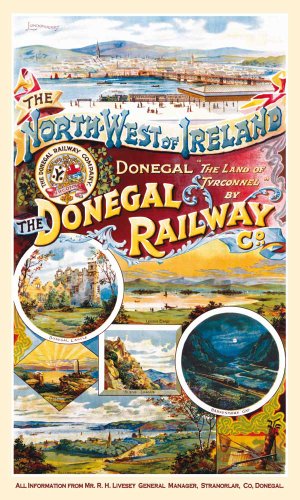 empireposter Donegal Railway - West of Ireland Button, 15 x 20 cm von empireposter