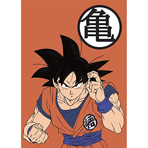 empireposter Dragon Ball - Son-Goku - Kuscheldecke Fleecedecke - Größe 100x140 cm von empireposter