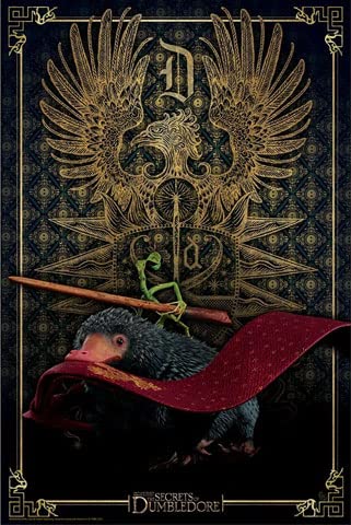 empireposter Fantastic Beasts - The Secrets of Dumbledore - Niffler Pickett - Größe 61x91,5 cm + 2 St Posterleisten Kunststoff 62 cm transparent von empireposter