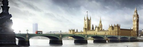 empireposter - London Westminster - Holzplattenbild aus MDF - Größe (cm), ca. 90x30 - Holzplattenbild, NEU - Beschreibung: - Städte Slim Holzbild auf MDF-Platte (Holzfasermaterial) - von empireposter