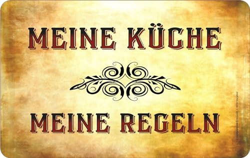 empireposter Fun - Meine Regeln - Resopal Brettchen Frühstücksbrettchen 23,5x14,5 cm von empireposter