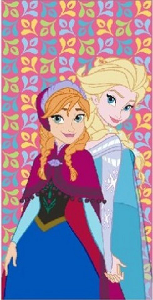 empireposter Handtuch Frozen - Anna & Elsa - Mikrofaser Strandtuch 70x140 cm, 100 % Polyester von empireposter