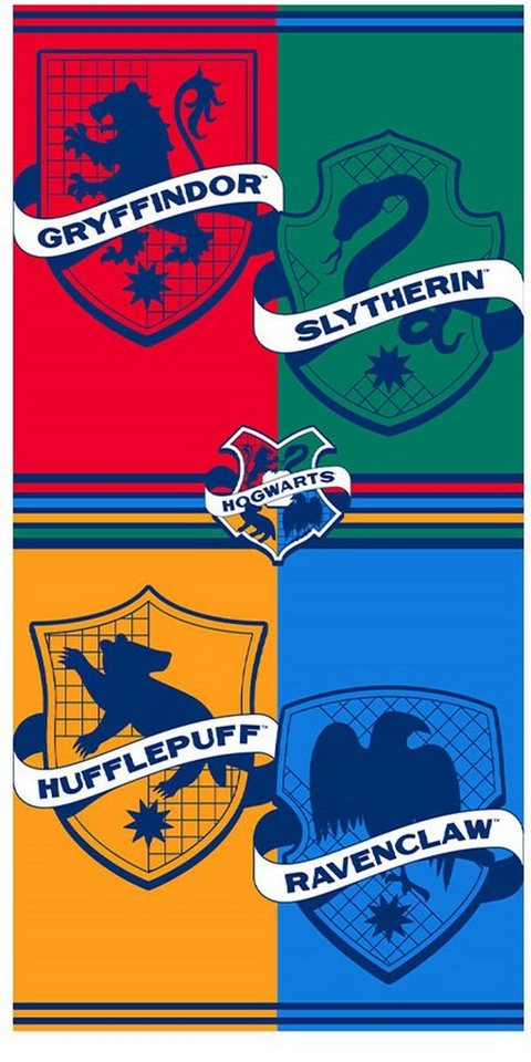 empireposter Handtuch Harry Potter - Wappen - Mikrofaser Handtuch 70x140 cm - Strandtuch von empireposter