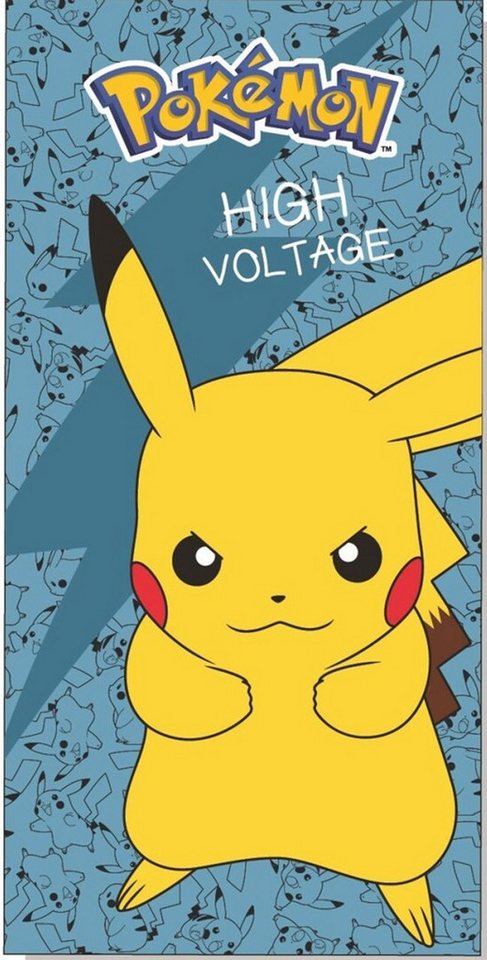 empireposter Handtuch Pokemon - High Voltage - Mikrofaser - 70x140 cm - Strandtuch Badetuch von empireposter