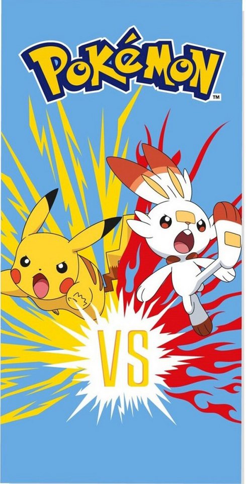 empireposter Handtuch Pokemon - Kampf - Mikrofaser - 70x140 cm - Strandtuch Badetuch von empireposter