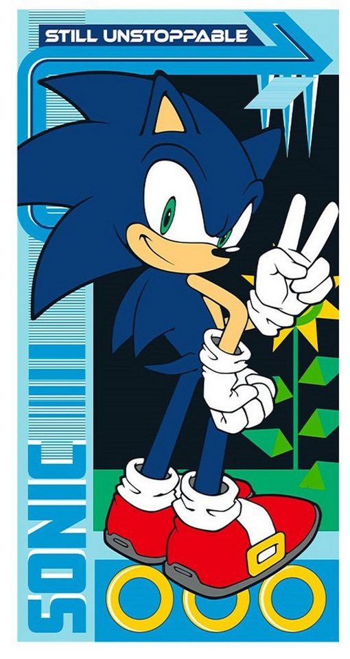 empireposter Handtuch Sonic - Unstoppable - Mikrofaser Handtuch - 70x140 cm von empireposter