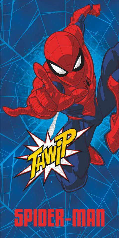 empireposter Handtuch Spider-Man - Thwip - Baumwolle - 70x140 cm - Strandtuch Badetuch von empireposter