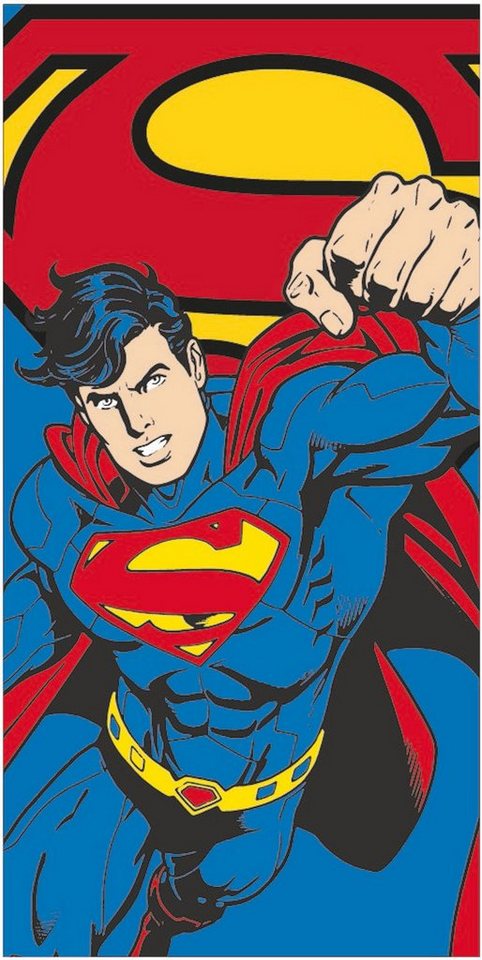 empireposter Handtuch Superman - Comic - Mikrofaser Strandtuch 70x140 cm, 100 % Polyester von empireposter