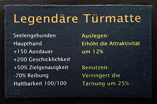 empireposter Legendäre Türmatte - Fußmatte, Größe: 60 x 40 cm, Material Polypropylen von empireposter