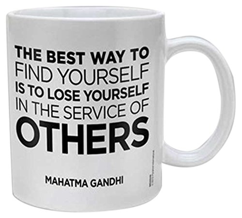 empireposter Motivational Gandhi - Service of Others - Keramik Tasse - Grösse Ø8,5 H9,5cm von empireposter