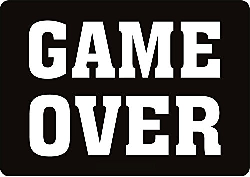 empireposter Mousepad Game Over Logo Grösse 24x19 cm - EPDM-Kautschuk, fest, elastisch, abriebsicher, PVC-frei von empireposter