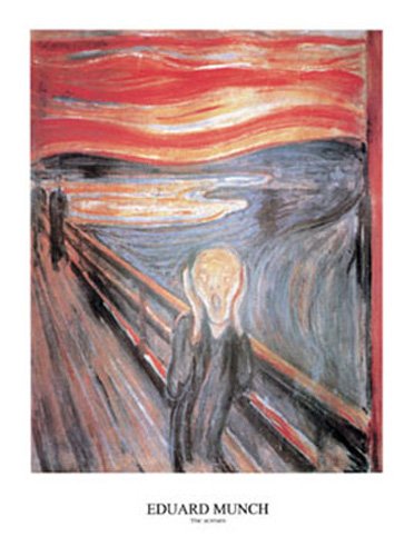 empireposter Munch, Edvard - The Scream, The cry - Kunstdruck Artprint Gemälde der Schrei - Grösse 60x80 cm von empireposter