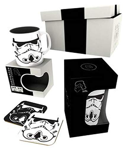 empireposter Original Stormtrooper - Trooper - Geschenkset - Tasse, Glas, Untersetzer von empireposter