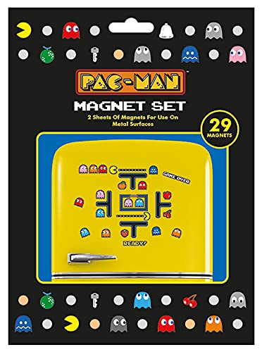empireposter Pac-Man - Pixel - Magnet Set - 29 Motive - Größe Verpackung 18x24 cm von empireposter
