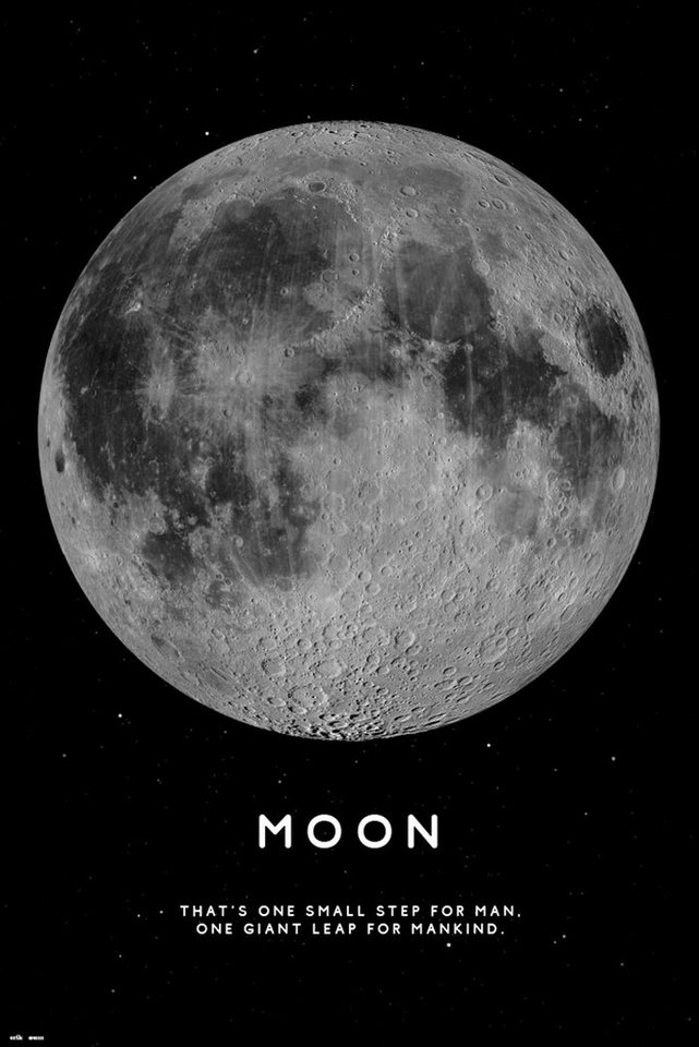 empireposter Poster Space And Universe - Poster - Moon empireposter Poster Space And Universe - Poster - Moon von empireposter