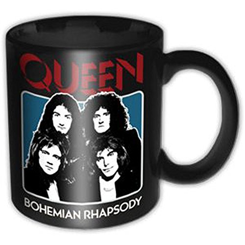 empireposter Queen - BO Rhap Black - Keramik Tasse Mug Becher - Ø8,5 H9,5 cm von empireposter