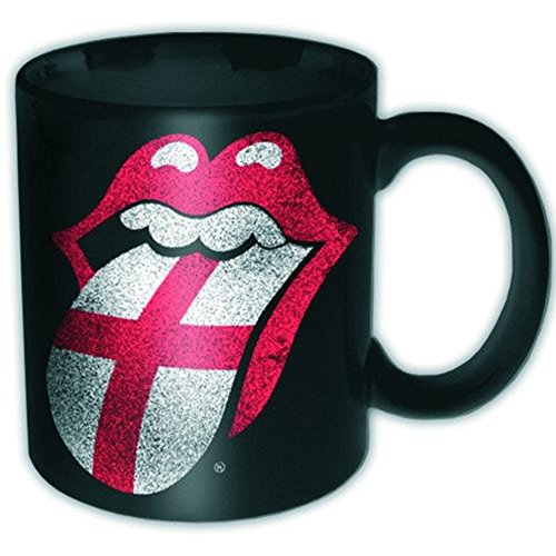 empireposter Rolling Stones - Tongue England - Keramik Tasse Mug Becher - Ø8,5 H9,5 cm von empireposter