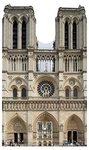 empireposter Sehenswürdigkeit - Notre-Dame - Paris - Pappaufsteller Standy - ca. 103x173 cm von empireposter