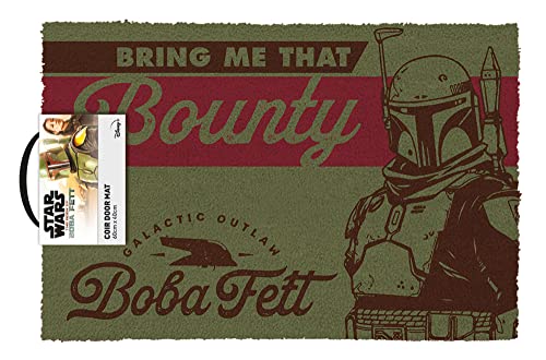 empireposter Star Wars - Boba Fett - Fußmatte Fußabtreter, Größe: 60 x 40 cm, Material Kokosfaser von empireposter