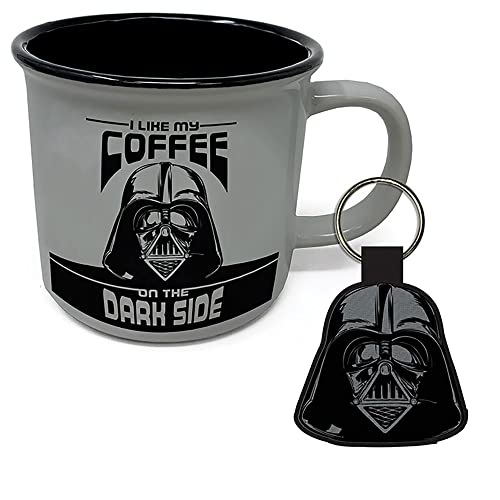 empireposter Star Wars - Coffee Dark Side - Geschenk-Box - Fanartikel - Tasse, Keyring von empireposter