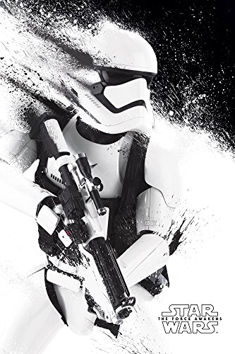 empireposter Star Wars - Episode VII - Das Erwachen der Macht EP7 Stormtrooper - Poster Plakat - Größe 61x91,5 cm + 2 St Posterleisten Alu 63 cm von empireposter