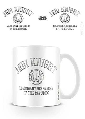 empireposter - Star Wars - Jedi Knight - Größe (cm), ca. Ø8,5 H9,5 - Lizenz Tassen, NEU - Beschreibung: - Krieg der Sterne - Keramik Tasse, weiß, bedruckt, Fassungsvermögen 320 ml, spülmaschinen- und mikrowellenfest - von empireposter