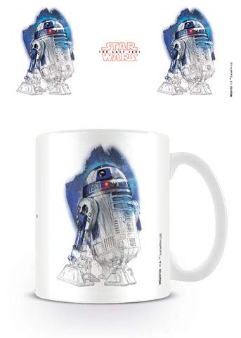 empireposter Star Wars - The Last Jedi - R2-D2 Brushstroke - Krieg der Sterne Keramik Tasse - Größe Ø8,5 H9,5cm von empireposter