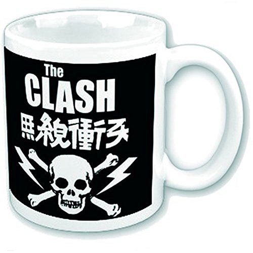 empireposter The Clash - Skull & Crossbones - Keramik Tasse - Größe Ø8,5 H9,5 cm + 1 Lizenz Keramik Tasse - Größe Ø8,5 H9,5 cm von empireposter