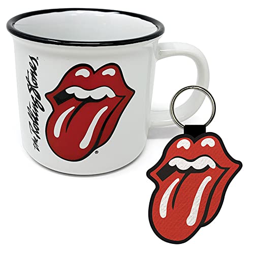 empireposter The Rolling Stones - Lips - Geschenk-Box - Fanartikel - Tasse, Keyring von empireposter