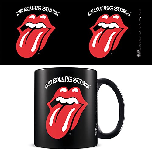 empireposter The Rolling Stones - Retro Tongue - Keramik Tasse - Größe Ø8,5 H9,5 cm von empireposter