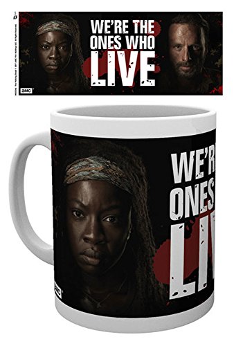 empireposter - Walking Dead, The - We're The Ones - Größe (cm), ca. Ø8,5 H9,5cm - Lizenz Tassen, NEU - Beschreibung: - TV-Zombie-Horror-Serie - Rennen - Keramik Tasse, weiß, bedruckt, Fassungsvermögen 320 ml, offiziell lizenziert, spülmaschinen- und mikrowellenfest - von empireposter