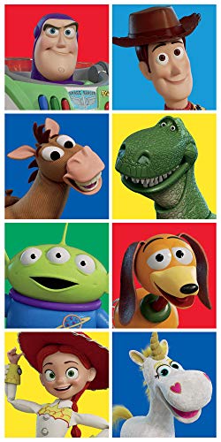 empireposter Toy Story - 4 - Characters - Baumwoll-Handtuch - 70x140 cm - Strandtuch Badetuch von empireposter