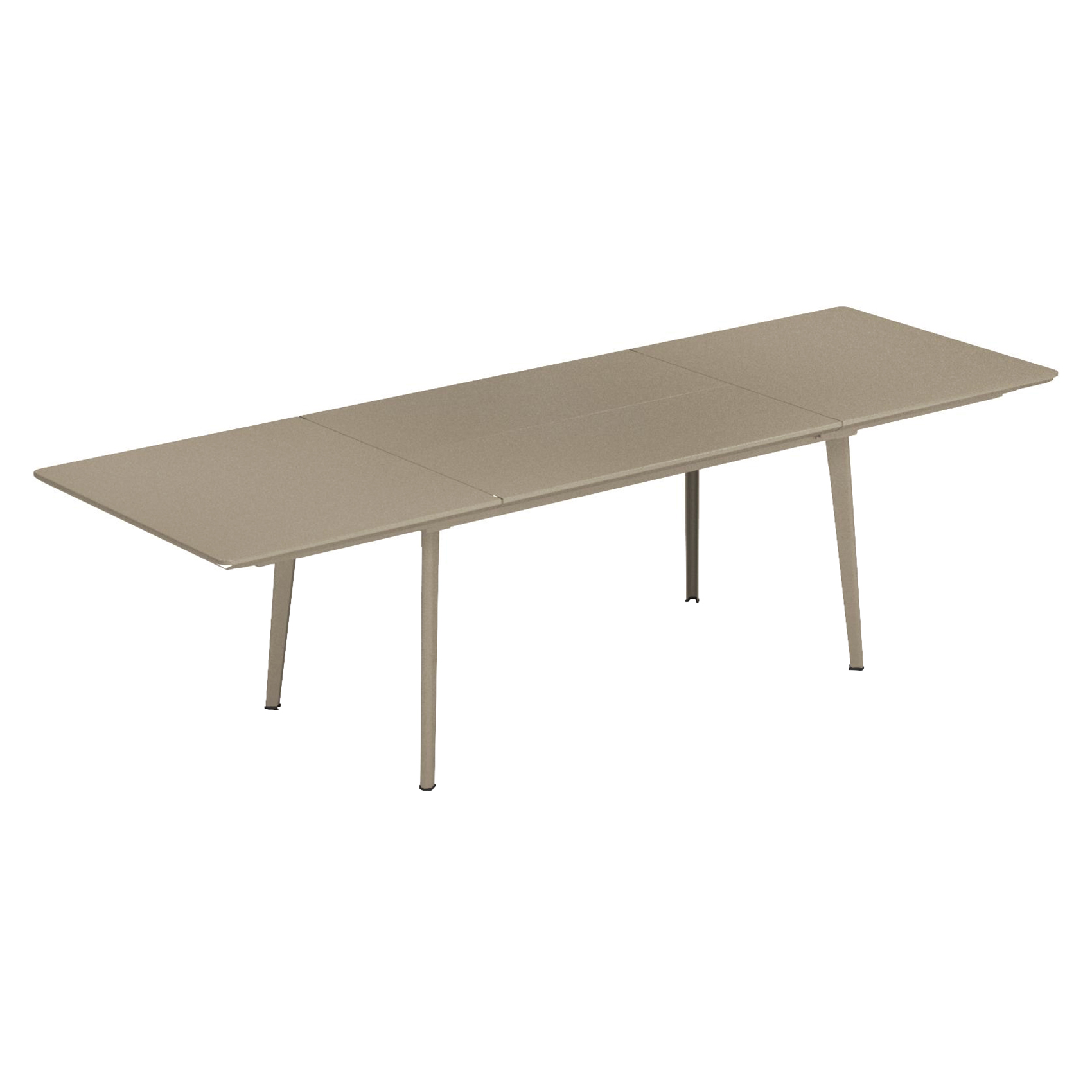 emu - Plus4 Gartentisch ausziehbar 160x90cm - taupe/LxBxH 160+110x90x76cm von emu