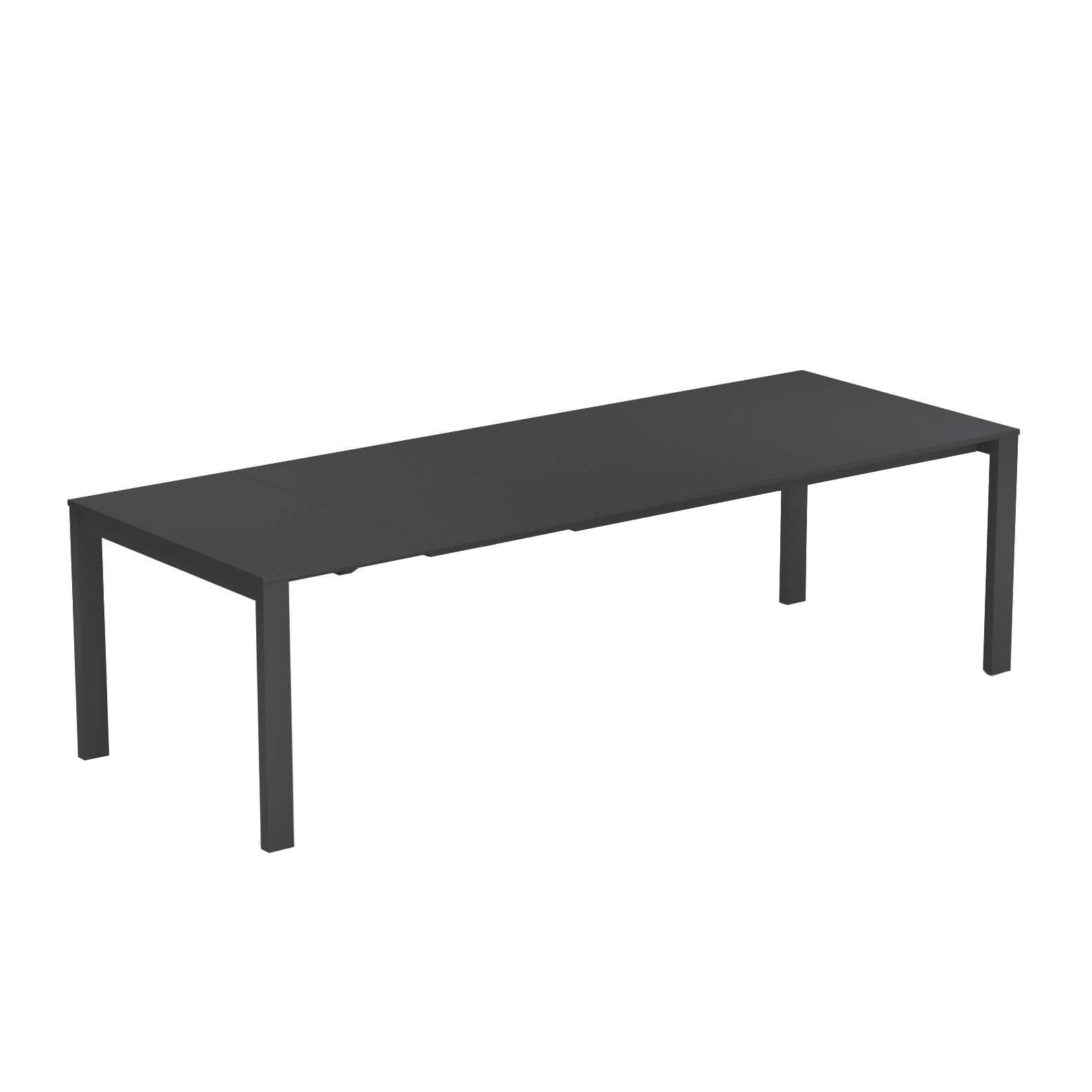 Emu - Round Gartentisch ausziehbar - antikeisen/pulverbeschichtet/LxBxH 160x100x75cm/ausziehbar auf 214 und 268 cm von Emu