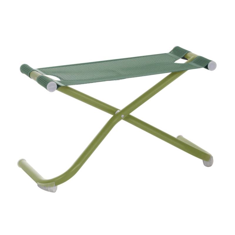Emu - Snooze Garten Fußhocker - minzgrün/grün/Sitzfläche EMU-Tex minz/LxBxH 72x32x43cm/Gestell Stahl grün/klappbar von Emu