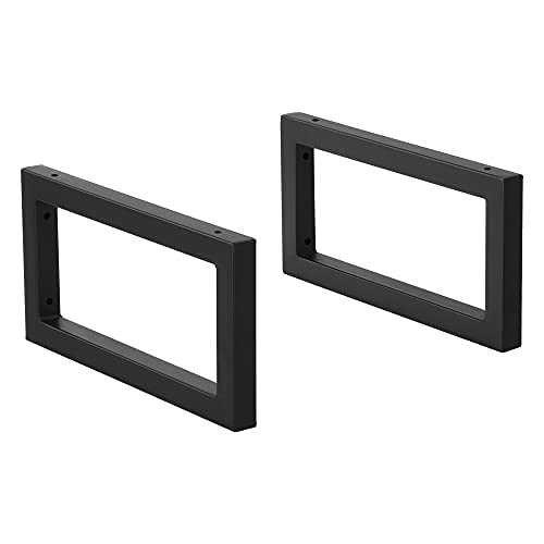 [en.casa] 2x Gestell 40x20cm Wandkonsole im 2er-Set Waschtischhalterung Waschtischkonsole Wandmontage Stahl Schwarz von [en.casa]