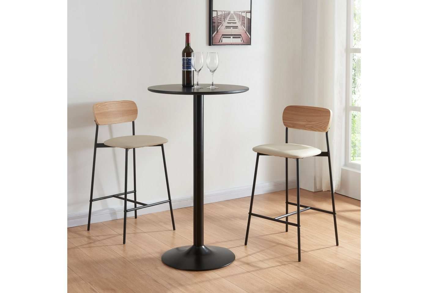 en.casa Barhocker, »Jyväskylä« 2er Set gepolstert 89x40x45 cm Beige en.casa Barhocker, »Jyväskylä« 2er Set gepolstert 89x40x45 cm Beige von en.casa