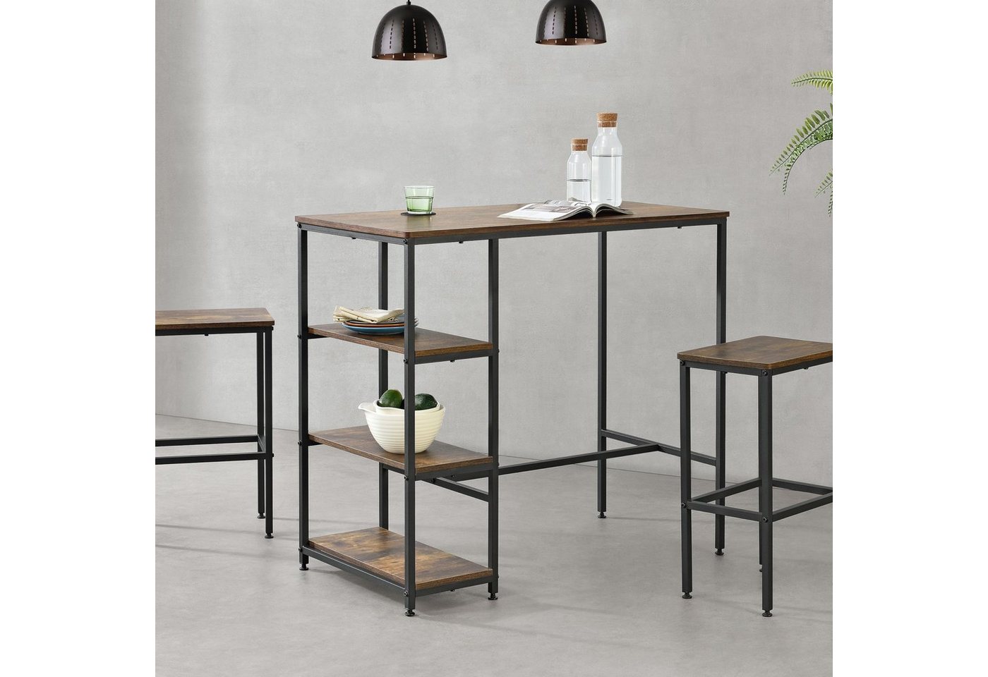en.casa Bartisch, Växjö Bartresen 3 Ablagen Dunkler Holzton en.casa Bartisch, Växjö Bartresen 3 Ablagen Dunkler Holzton von en.casa