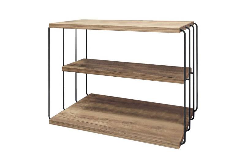 en.casa Beistelltisch, »Åtvidaberg« mit 2 Ablagen Metallgestell 50x40x33 cm Holzoptik en.casa Beistelltisch, »Åtvidaberg« mit 2 Ablagen Metallgestell 50x40x33 cm Holzoptik von en.casa