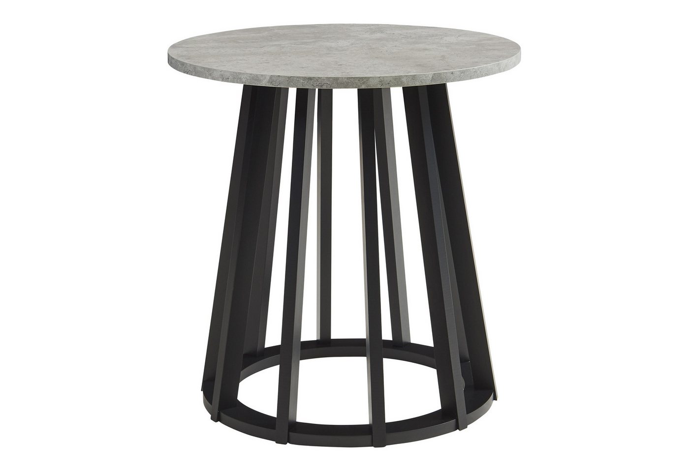 en.casa Beistelltisch, »Buzzard« Ø48 x 48 cm mit Bambusgestell rund Schwarz/Betonoptik en.casa Beistelltisch, »Buzzard« Ø48 x 48 cm mit Bambusgestell rund Schwarz/Betonoptik von en.casa