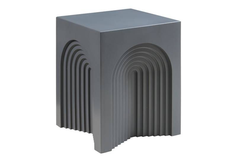 en.casa Beistelltisch, »Elverumn« MDF in Arch-Design 45 x 35 x 35 cm Grau von en.casa