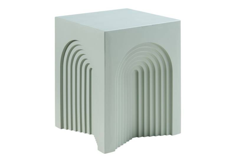 en.casa Beistelltisch, »Elverumn« MDF in Arch-Design 45 x 35 x 35 cm Grün von en.casa