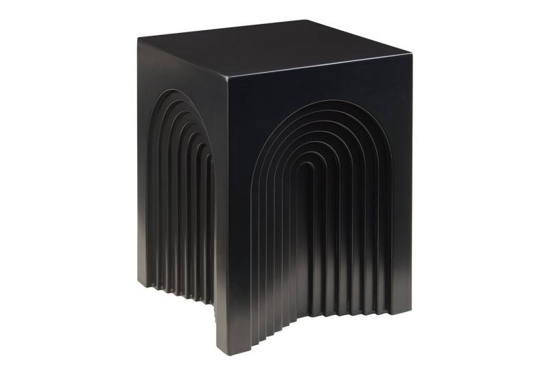 en.casa Beistelltisch, »Elverumn« MDF in Arch-Design 45 x 35 x 35 cm Schwarz von en.casa