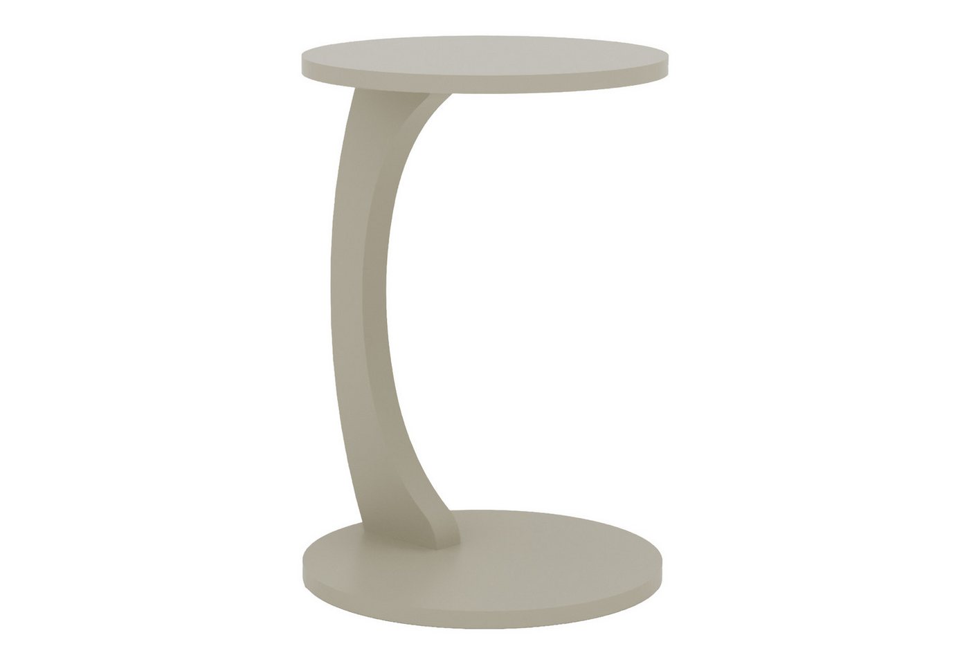 en.casa Beistelltisch, »Holeby« C-Form mit 4 Rollen rund 56 x Ø 38 cm Sandsteinfarben en.casa Beistelltisch, »Holeby« C-Form mit 4 Rollen rund 56 x Ø 38 cm Sandsteinfarben von en.casa