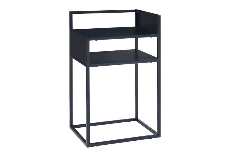 en.casa Beistelltisch, »Riihimäki« Stahl 65 x 40 x 30 cm Schwarz, matt von en.casa