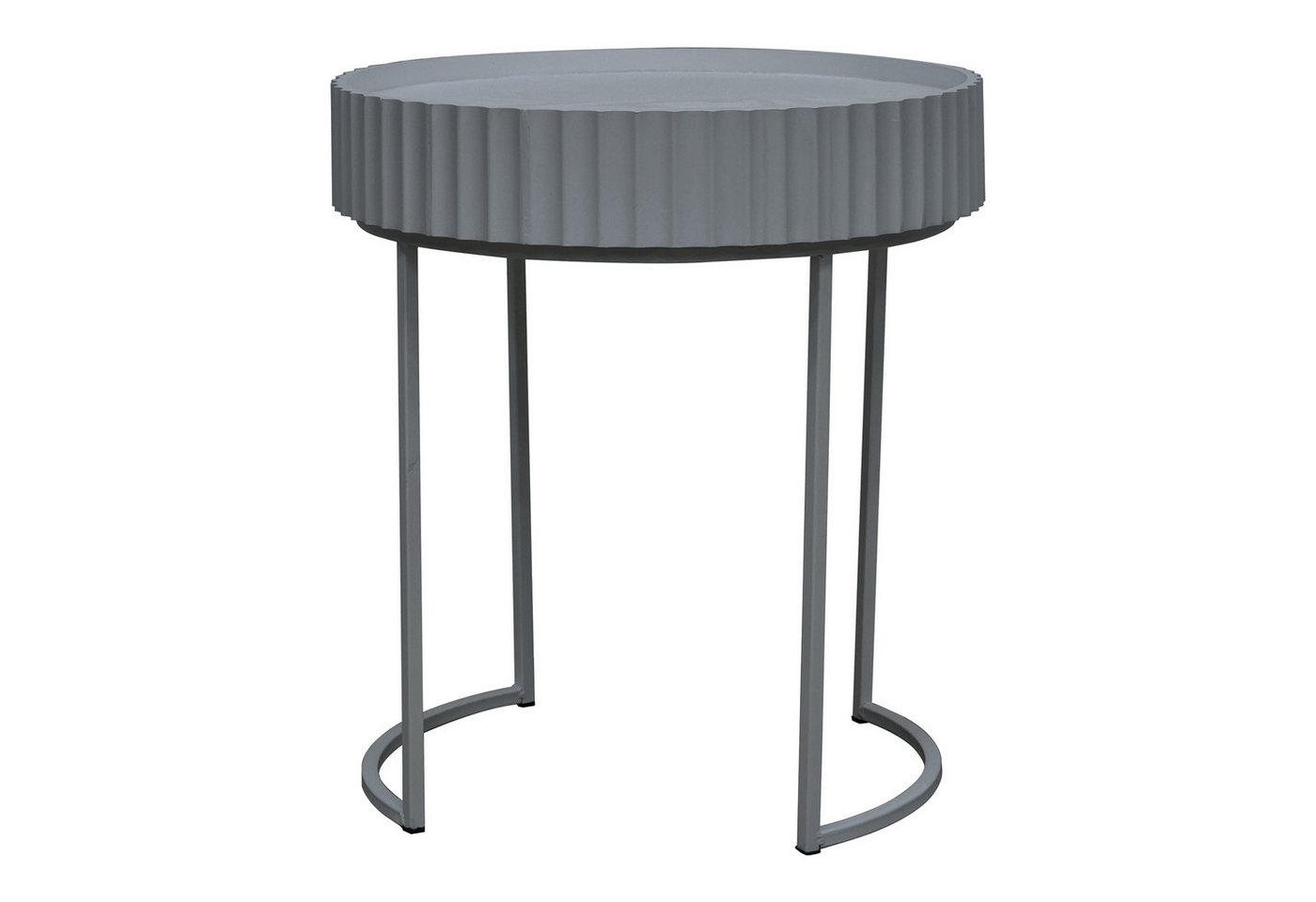 en.casa Beistelltisch, »Rill« rund Metallgestell 46 x Ø40 cm Grau en.casa Beistelltisch, »Rill« rund Metallgestell 46 x Ø40 cm Grau von en.casa