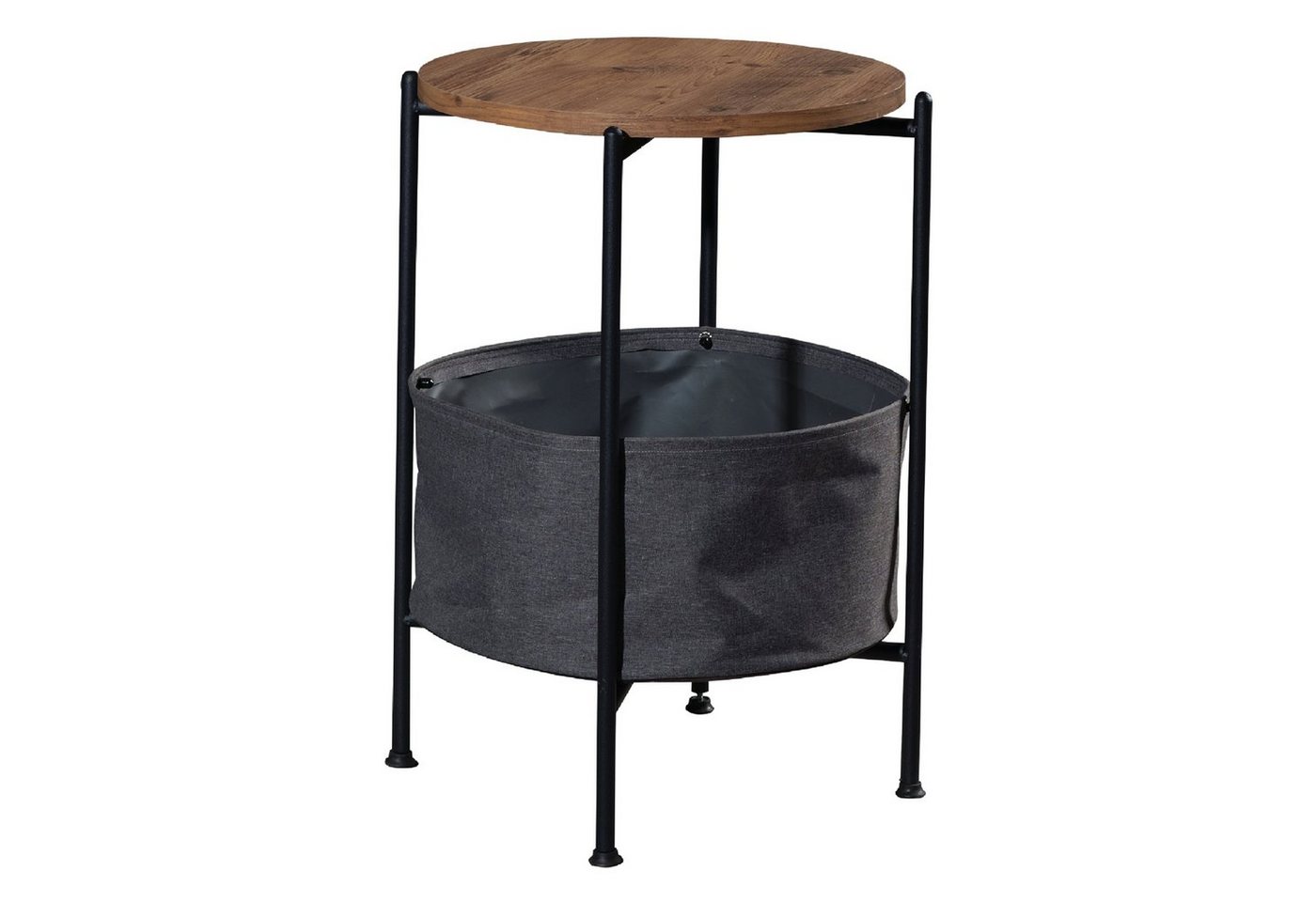 en.casa Beistelltisch, »Suonenjoki« Kaffetisch 59x47cm Walnuss von en.casa