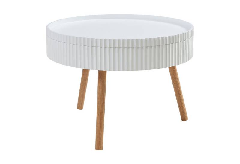 en.casa Couchtisch, »Bongard« Ø60 x 45 cm in gerillter Optik rund Weiß en.casa Couchtisch, »Bongard« Ø60 x 45 cm in gerillter Optik rund Weiß von en.casa