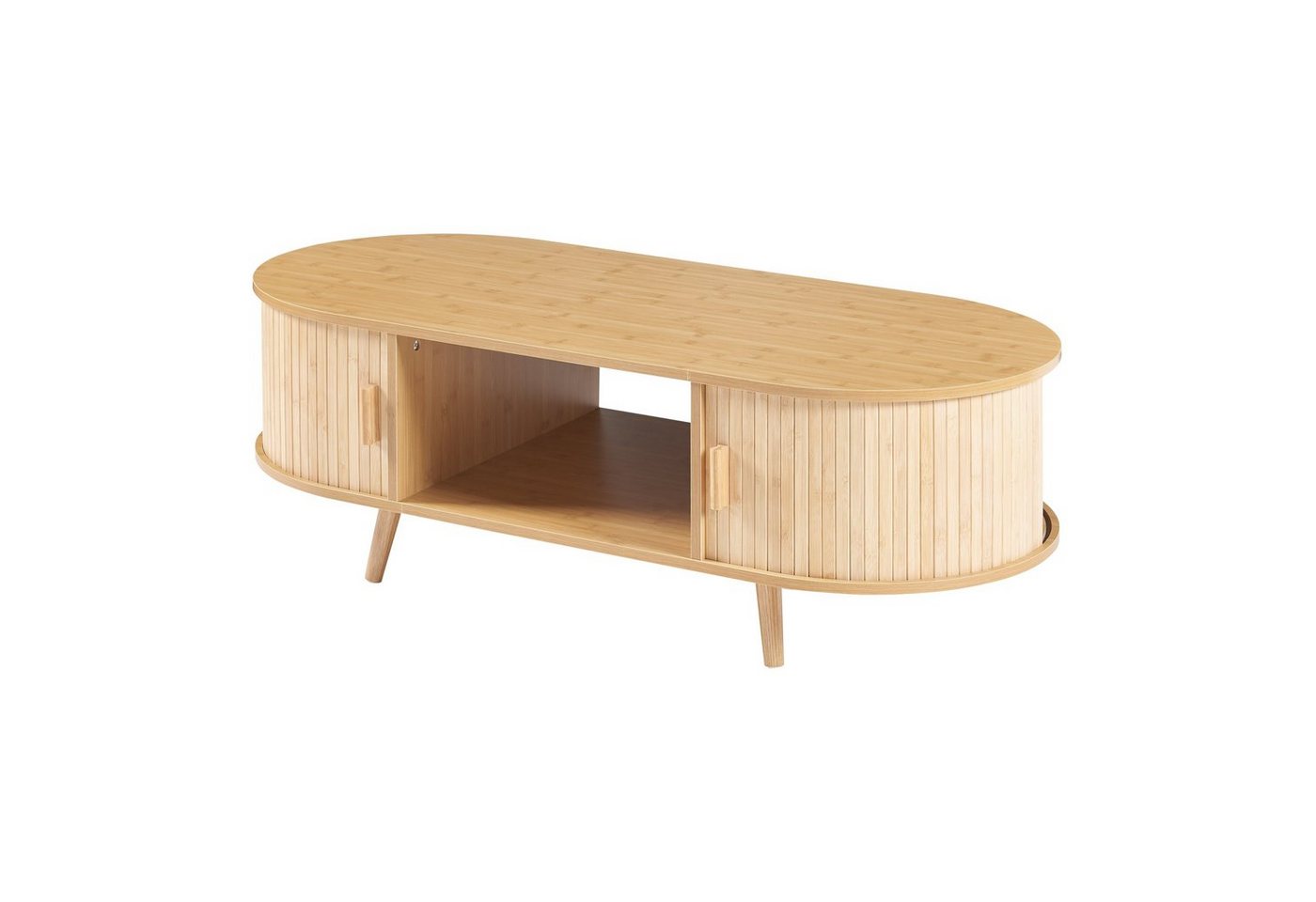 en.casa Couchtisch, »Nordkapp« mit 2 Türen 120 x 55 x 40 cm Holz Bambus en.casa Couchtisch, »Nordkapp« mit 2 Türen 120 x 55 x 40 cm Holz Bambus von en.casa